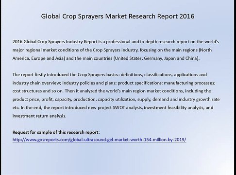 Global Crop Sprayers Market Research Report 2016