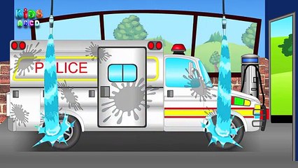 Police Van Utility | Car Wash | Car Wash Games for Kids & Toddlers