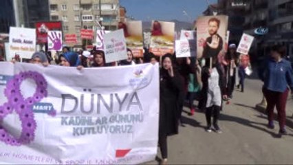 Tokat'ta "Kadınız Varız Buluşsun Adımlarımız" Yürüyüşü