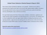 Global Flame Detectors Market Research Report 2016