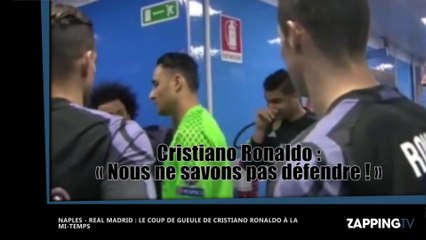 Cristiano Ronaldo : Son coup de gueule contre ses coéquipiers à la mi-temps de Naples-Real Madrid (Vidéo)