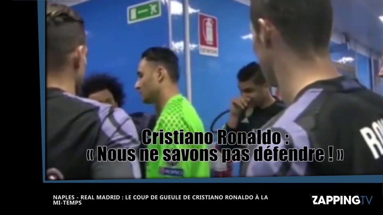 Cristiano Ronaldo : Son coup de gueule contre ses coéquipiers à la mi-temps de Naples-Real Madrid (Vidéo)