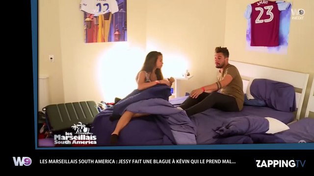 Les Marseillais South America : Kévin piégé par Jessy qui lui met un vent, il voit rouge (Vidéo)