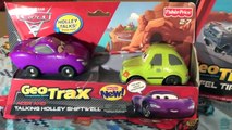 Disney Cars 2 GeoTrax Eiffel Tire Tower Crash with Finn McMissile and Holley Shiftwell *|