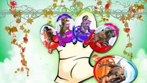 Finger Family Nursery Rhymes Lion King Kong Cartoons | Kinder Joy Dinosaurs Finger Family
