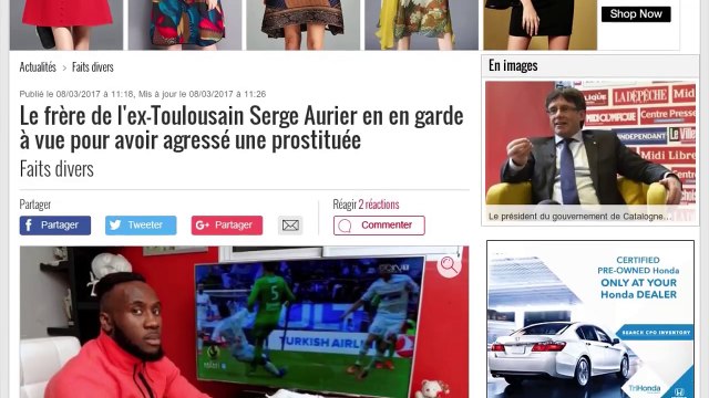 Le frère de Serge Aurier placé en garde à vue