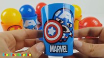 Iron Man Spider Man Captain American Surprise Egg Cups Balls Marvel Avengers For Kids On Youtube