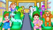 Wheels on the Bus Go Round and Round Rhyme Popular Nursery Rhymes and Songs for Children