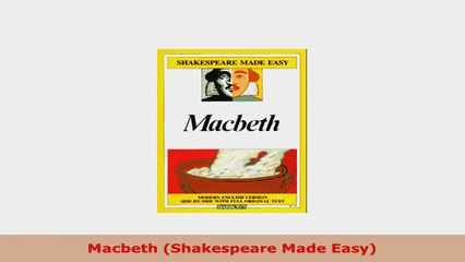 READ ONLINE  Macbeth Shakespeare Made Easy