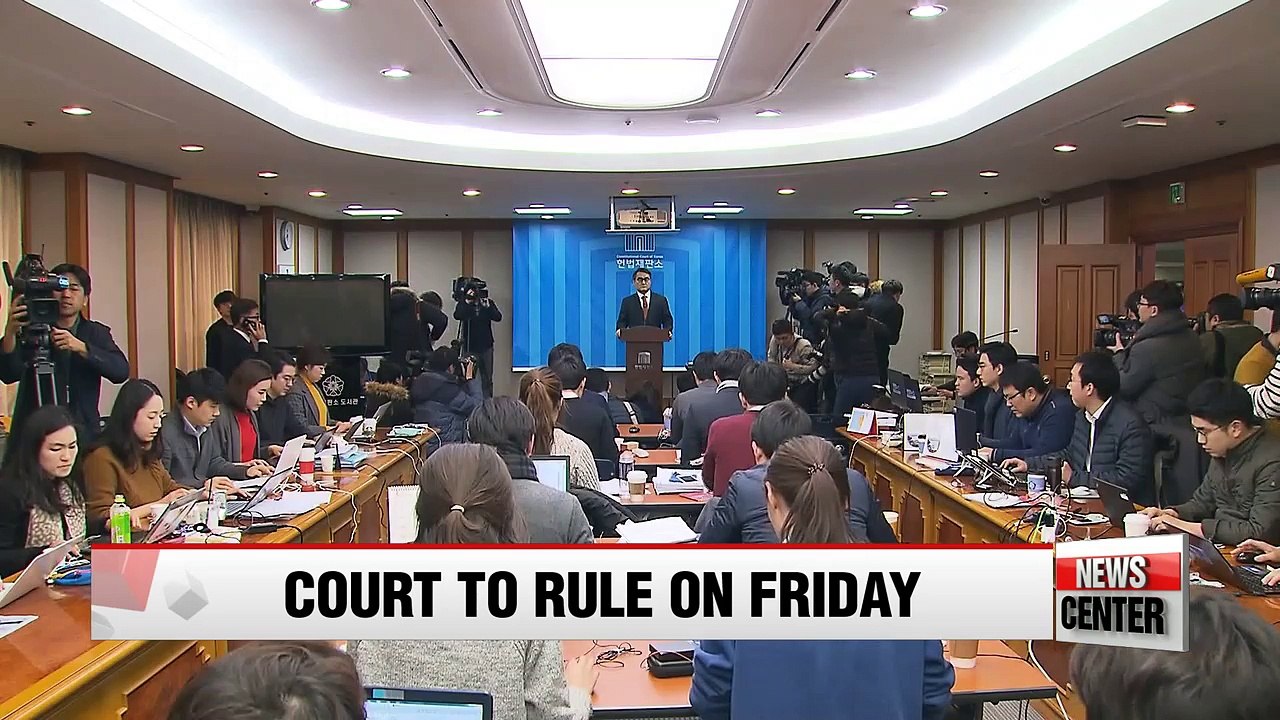 Constitutional Court to announce ruling on impeachment verdict on Friday