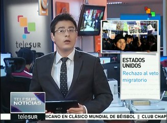 EE.UU.: ciudadanos se manifiestan contra nuevo veto migratorio