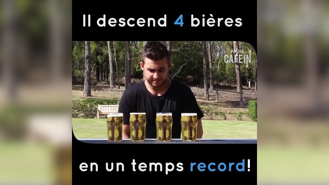 Comment vider quatre pintes en moins de 5 secondes