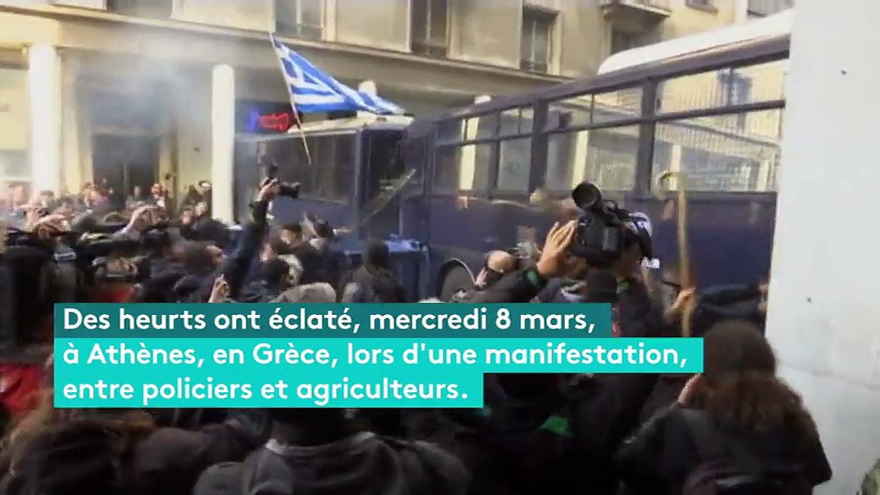 Grèce : une manifestation d'agriculteurs dégénère
