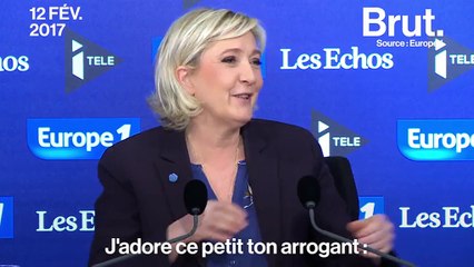 Marine Le Pen joue les imitatrices