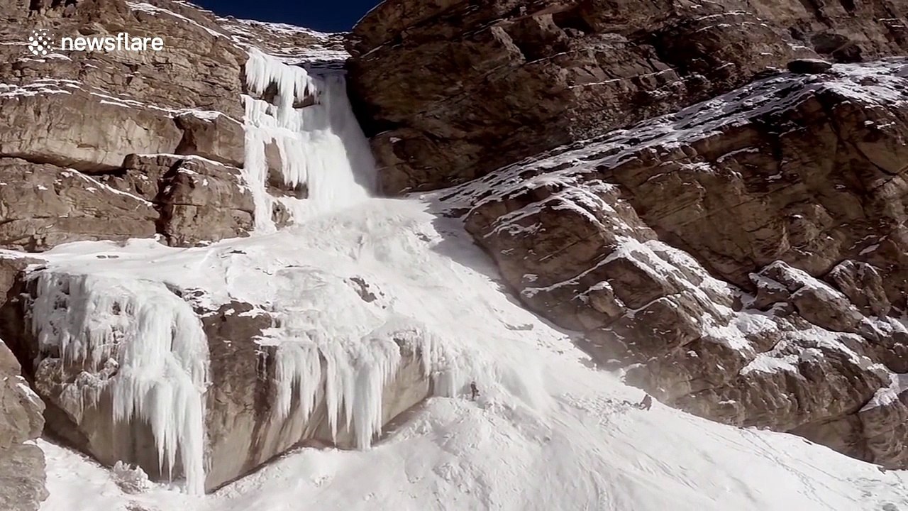 Mountain climber survives avalanche in the Himalayas