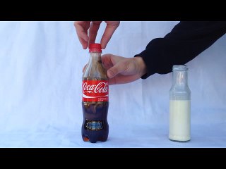 احترس ! ماذا يحدث عند وضع اللبن على الكوكاكولا !