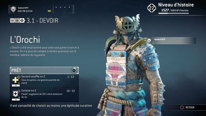 For Honor PS4 FR HDmode histoire Samouraï