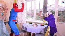 Spiderman Frozen Elsa Anna Prank Hulk Superman Batman Venom Joker Maleficent Superhero in