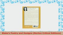 READ ONLINE  Blakes Poetry and Designs Norton Critical Editions