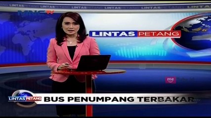 Bus Penumpang Terbakar di KM 43 Cikampek