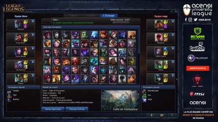 Demi Finale #2 Game 3 - League of Legends - AUL 2016