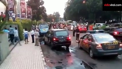 Waduh! Lihat Nih Balasan Ojek Grab yang Ditabrak Angkot