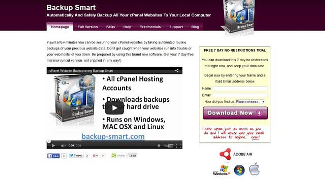 Cpanel Website Backup Software Backup Smart