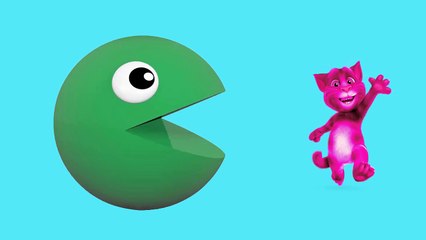 Learn Colors With Talking Tom Pacman For Kids, Toddlers, Children | Talking Tom Nursery Rhymes