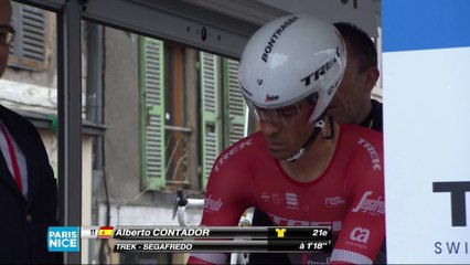 Download Video: Départ de Alberto Contador - Étape 4 (Beaujeu / Mont Brouilly) - Paris-Nice 2017