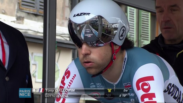 Départ de Tony Gallopin - Étape 4 (Beaujeu / Mont Brouilly) - Paris-Nice 2017