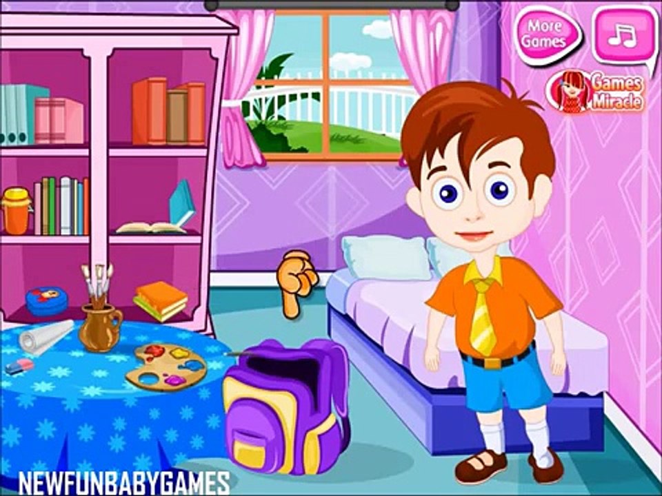 Baby Rons School Days Video Episode | New Baby School Day Games