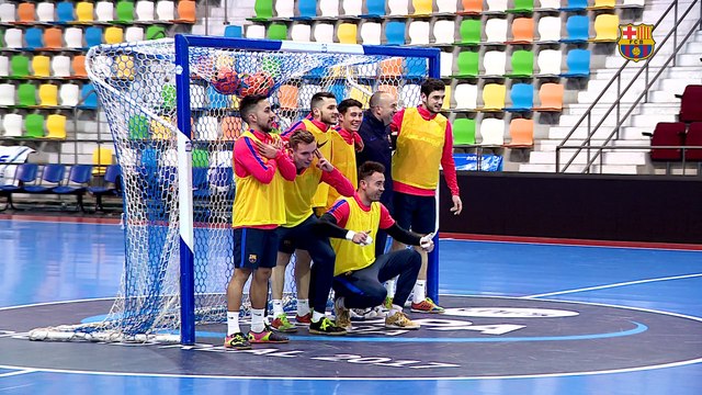 Declaraciones de Andreu Plaza y Paco Sedano en Ciudad Real antes del debut en la Copa de España de futbol sala