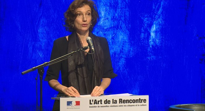 Forum L'Art de la Rencontre - théâtre de la Commune, à Aubervilliers - discours d'Audrey Azoulay