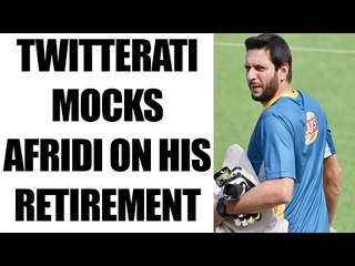 Shahid Afridi announces his retirement : Here is how twitter reacted | Oneindia News