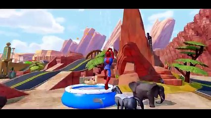 Finger Family Nursery Rhyme Song w/ Hulk Spiderman VENOM + Wheels On The BUS