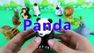 LEARN ZOO ANIMALS with 9 Fisher-Price Little People Animals - Lion Panda Monkey Zebra