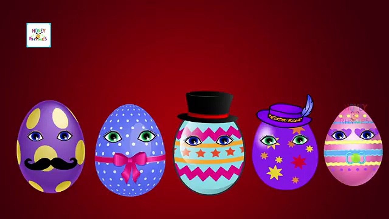 Aprender los Colores de la Bola de Hoyo de Mostrar 3D Dedo de la Familia y Más Huevos Sorpresa de canciones infantiles Canciones para