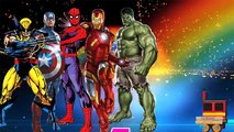 Hulk Cartoon 123 Song For Children | Ironman 123 Number Songs Captain America Nursery Rhymes