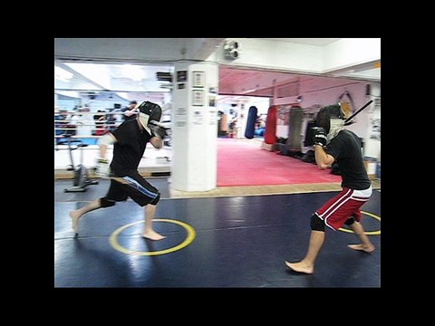 Alistair vs Maxime - Single Stick Sparring - May 28 - 2009