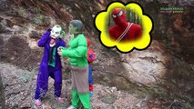 Hulk vs Spiderman SAW MONSTER GIANT Spider Attack! Ghost Venom Joker Superheroes Fun Movie