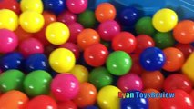 SURPRISE EGGS HUNT IN A KIDDIE POOL + Giant Egg Opening Golden Surprise Egg Ball Pit Froze