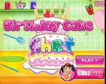NEW Игры для детей—Печем торт на день рождения—мультик для девочек