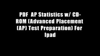 PDF  AP Statistics w/ CD-ROM (Advanced Placement (AP) Test Preparation) For Ipad