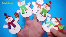 Snowman Finger Family Christmas Song Edition | White Winter Snowman Nursery Rhyme Kids vid