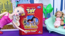 Spiderman and Frozen Dolls DisneyCarToys Shopping with Spot It Disney Elsa and Anna Game