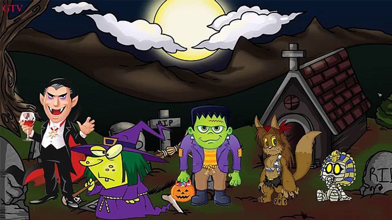 Finger Family Monster | Halloween Song | Nursery Rhymes for Children and Kids