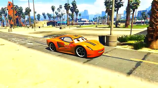 Aprender los Colores para los Niños con Camiones Mack McQueen Disney Cars y Spiderman, canciones infantiles canción