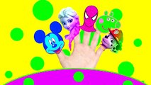 Finger Family collection Nursery Rhymes Lyrics for Kids Peppa pig Spiderman Frozen Elsa Lollipop
