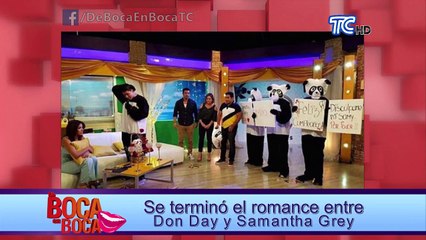 Se terminó el romance entre Don Day y Samantha Grey