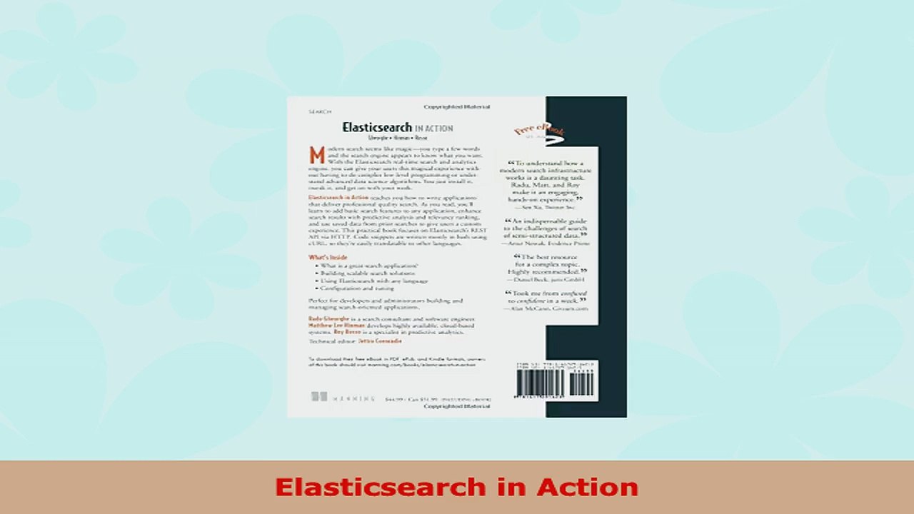 READ ONLINE  Elasticsearch in Action